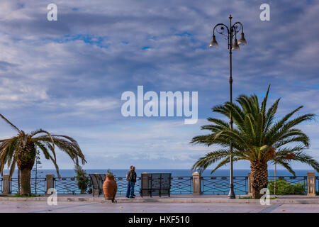 SCIACCA, ITALY - October 18, 2009: Angelo Scandaliato Square in Sciacca, Italy. Sciacca is known as the city of thermal baths since Greek Stock Photo