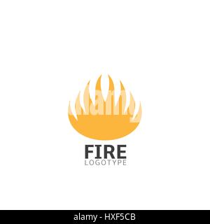 Fire logo sign Stock Vector