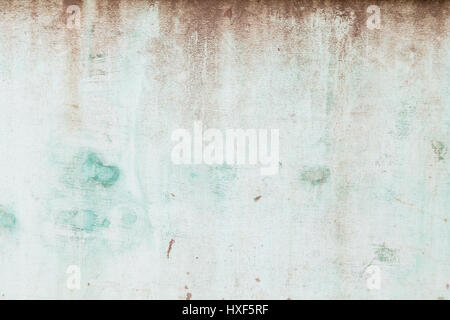 Weathered and aged turquoise concrete wall texture background. Stock Photo