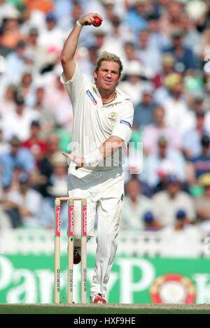 SHANE WARNE AUSTRALIA BRIT OVAL KENNINGTON LONDON 09 September 2005 Stock Photo