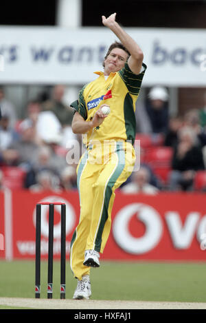 GLENN MCGRATH AUSTRALIA GRACE ROAD LEICESTER 11 June 2005 Stock Photo