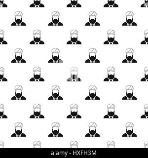 Muslim man pattern, simple style Stock Vector