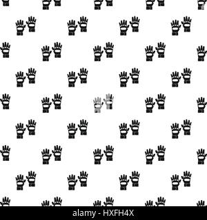 Paintball gloves pattern, simple style Stock Vector