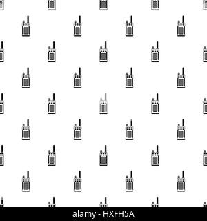 Portable handheld radio pattern, simple style Stock Vector