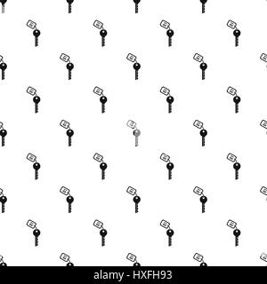 Hotel key pattern, simple style Stock Vector