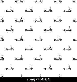 Kick scooter pattern, simple style Stock Vector