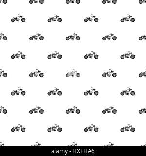 Motobike pattern, simple style Stock Vector