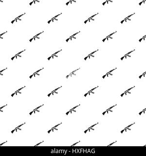 Kalashnikov machine pattern, simple style Stock Vector