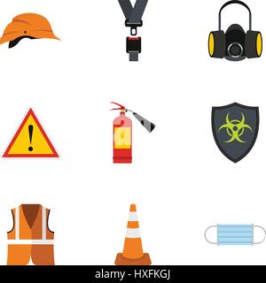 Repairs icons set, flat style Stock Vector