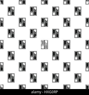Window cleaning pattern, simple style Stock Vector