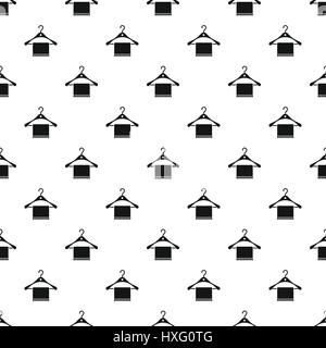 Scarf on coat hanger pattern, simple style Stock Vector