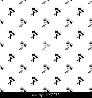 Maracas pattern, simple style Stock Vector