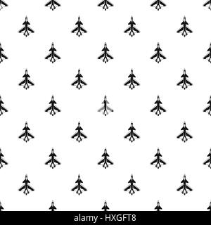 Military aircraft pattern, simple style Stock Vector