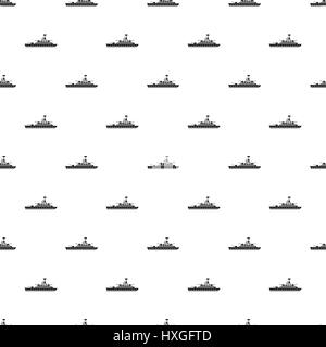 Military navy ship pattern, simple style Stock Vector