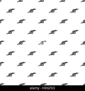 Cannon pattern, simple style Stock Vector