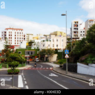 ICOD, SPAIN - FEBRUARY 29, 2016: Icod de los Vinos is a municipality in the province of Santa Cruz de Tenerife on the island of Tenerife, in the Canar Stock Photo