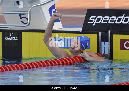 GEMMA SPOFFORTH (UK SALES ONLY 100 METRES BACKSTROKE FINAL ROME ITALY 28 July 2009 Stock Photo