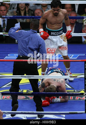 MANNY PACQUIAO RICKY HATTON PACQUIAO V HATTON ROUND 1 LAS VEGAS NV USA 02 May 2009 Stock Photo