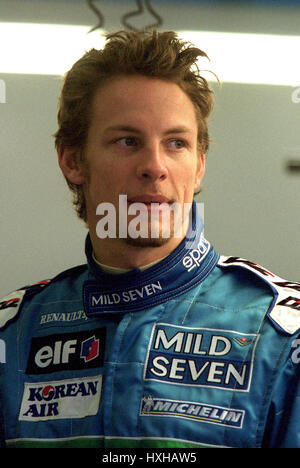 JENSON BUTTON BENETTON-RENAULT SILVERSTONE SILVERSTONE ENGLAND 21 February 2001 Stock Photo