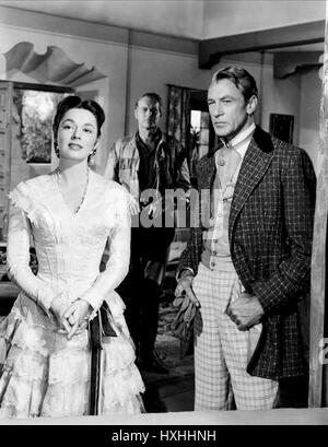 RUTH ROMAN, LEIF ERICKSON, GARY COOPER, DALLAS, 1950 Stock Photo