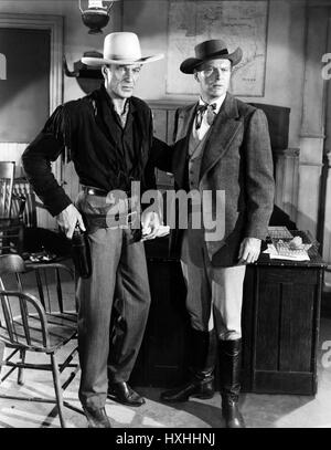 GARY COOPER, LEIF ERICKSON, DALLAS, 1950 Stock Photo