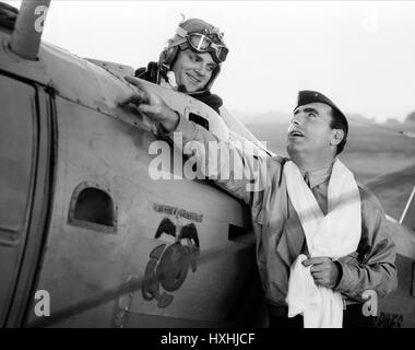 JAMES CAGNEY, PAT O'BRIEN, DEVIL DOGS OF THE AIR, 1935 Stock Photo