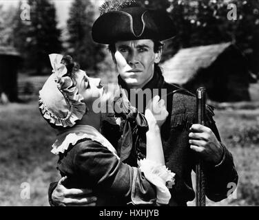 CLAUDETTE COLBERT, HENRY FONDA, DRUMS ALONG THE MOHAWK, 1939 Stock Photo