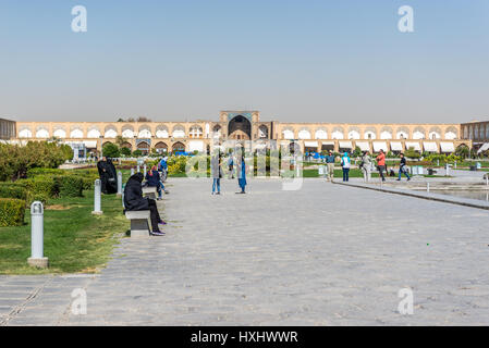 Naqsh-e Jahan Square (Imam Square, formlerly Shah Square) in centre of Isfahan, capital of Isfahan Province in Iran Stock Photo