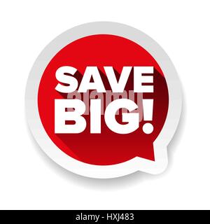 Save Big vector label Stock Vector