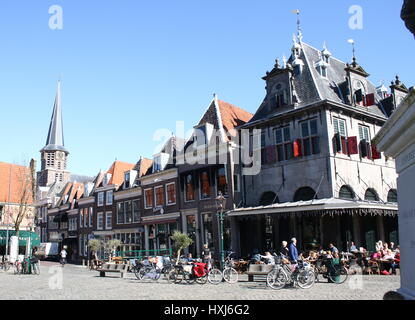 De Waag (1609, Hendrick de Keyser), former weighing house in the  city centre of Hoorn, North Holland, Netherlands. Now a tavern (Grand Café) Stock Photo