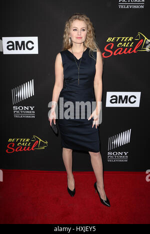 Culver City, USA. 28th Mar, 2017. Sarah Minnich, at the premiere of AMC's 'Better Call Saul' Season 3 at The ArcLight Cinemas in California on March 28, 2017. Credit: Fs/Media Punch/Alamy Live News Stock Photo