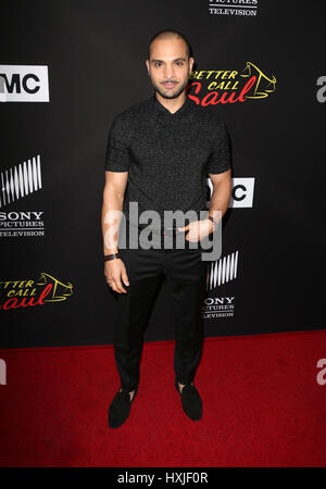Culver City, USA. 28th Mar, 2017. Michael Mando, at the premiere of AMC's 'Better Call Saul' Season 3 at The ArcLight Cinemas in California on March 28, 2017. Credit: Fs/Media Punch/Alamy Live News Stock Photo