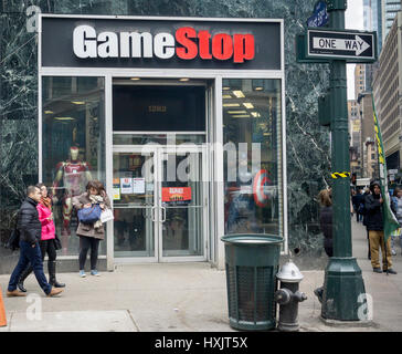 A Gamestop video game store in Brooklyn in New York is seen on Sunday ...