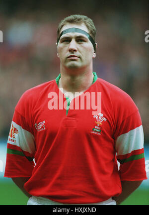 EMYR LEWIS WALES & LLANELLI RU 28 February 1995 Stock Photo