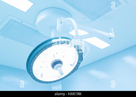 surgical lamps in operation room Stock Photo