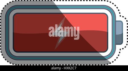 Eletric battery rechargeable Stock Vector