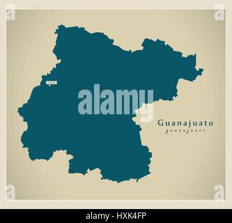City Map Leon Guanajuato Mexico North America blue print round Circle ...