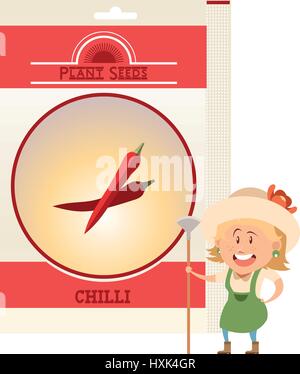 Pack of Chilli seeds icon Stock Vector Image & Art - Alamy