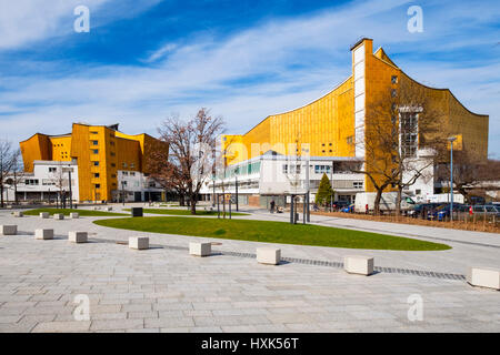 View of Berlin Philharmonie concert halls, home of Berlin Philharmonic orchestra in Berlin, Germany Stock Photo