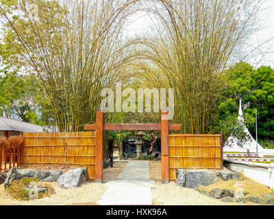 Beautiful Japanese Tradition Entrance in Zen Style Stock Photo