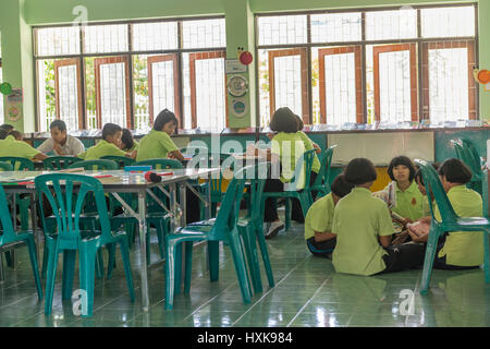 Students study by themselves at a Classroom in Phuket, Thailand. 08-Mar-2017 Stock Photo