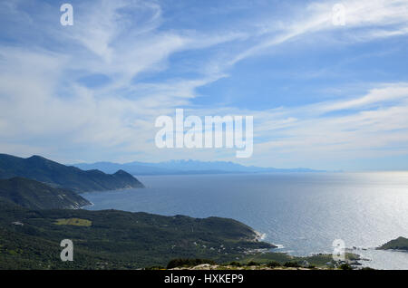 Coastline of Cap Corse Stock Photo