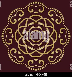 Geometric Golden Vector Pattern Stock Vector