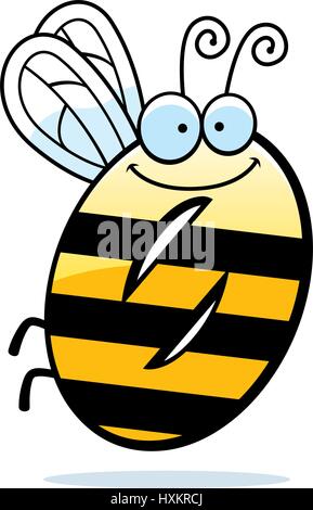 A cartoon illustration of the number zero with an insect theme. Stock Vector