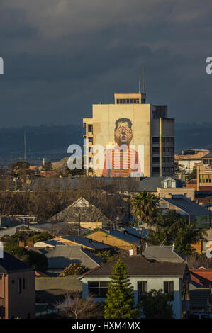 Port Adelaide is Adelaide's main Port and wharf area and is full of historic buildings and industrial services for the city Stock Photo