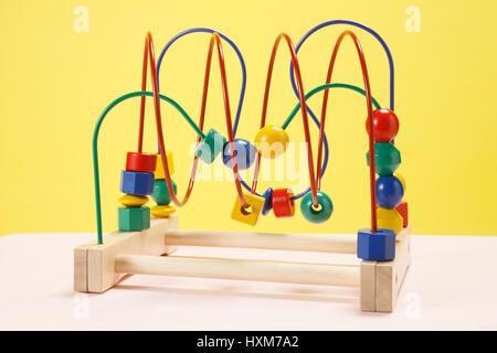 Wooden educational toys Stock Photo