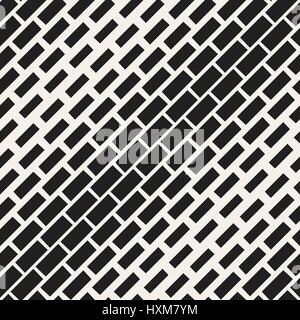 Halftone Gradient Mosaic Lattice. Vector Seamless Black and White ...