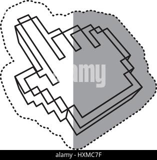mouse pointer hand indicating anything Stock Vector