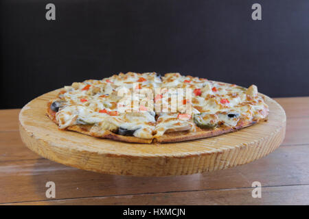 Flat bread pizza Stock Photo