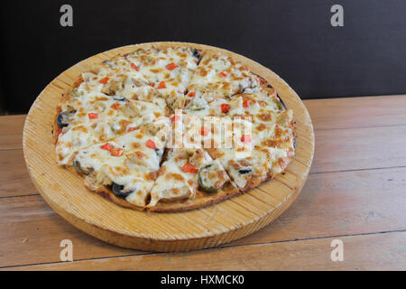 Flat bread pizza Stock Photo